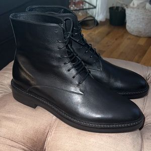 Club Monaco Leather Combat Boot